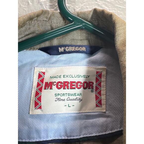 Vintage McGregor Sportswear Mens Jacket Green Utility Classic Size‎ Large - Picture 4 of 5